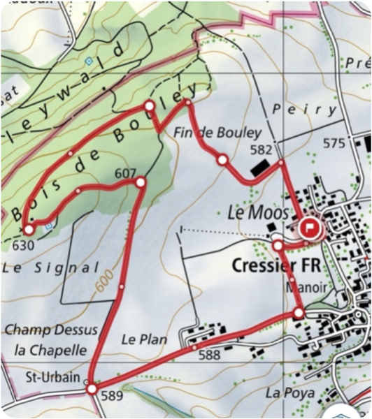 Carte du parcours